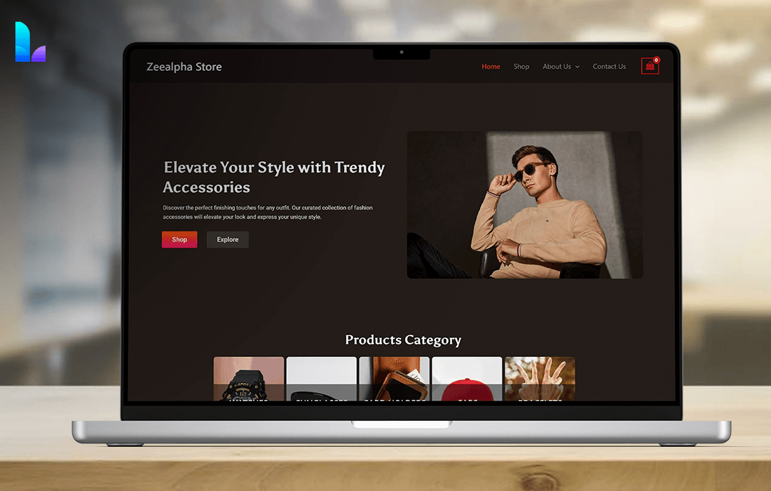 Zeealpha Store  Website Design | Luqiverse