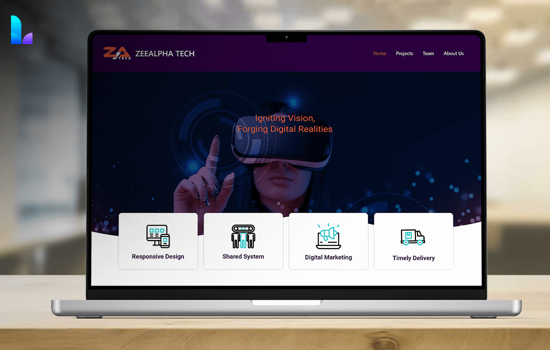 Zeealpha Tech Website Design | Luqiverse